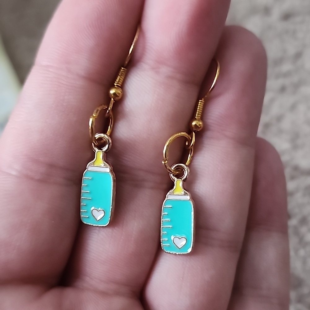 Cute Baby Bottle Earrings